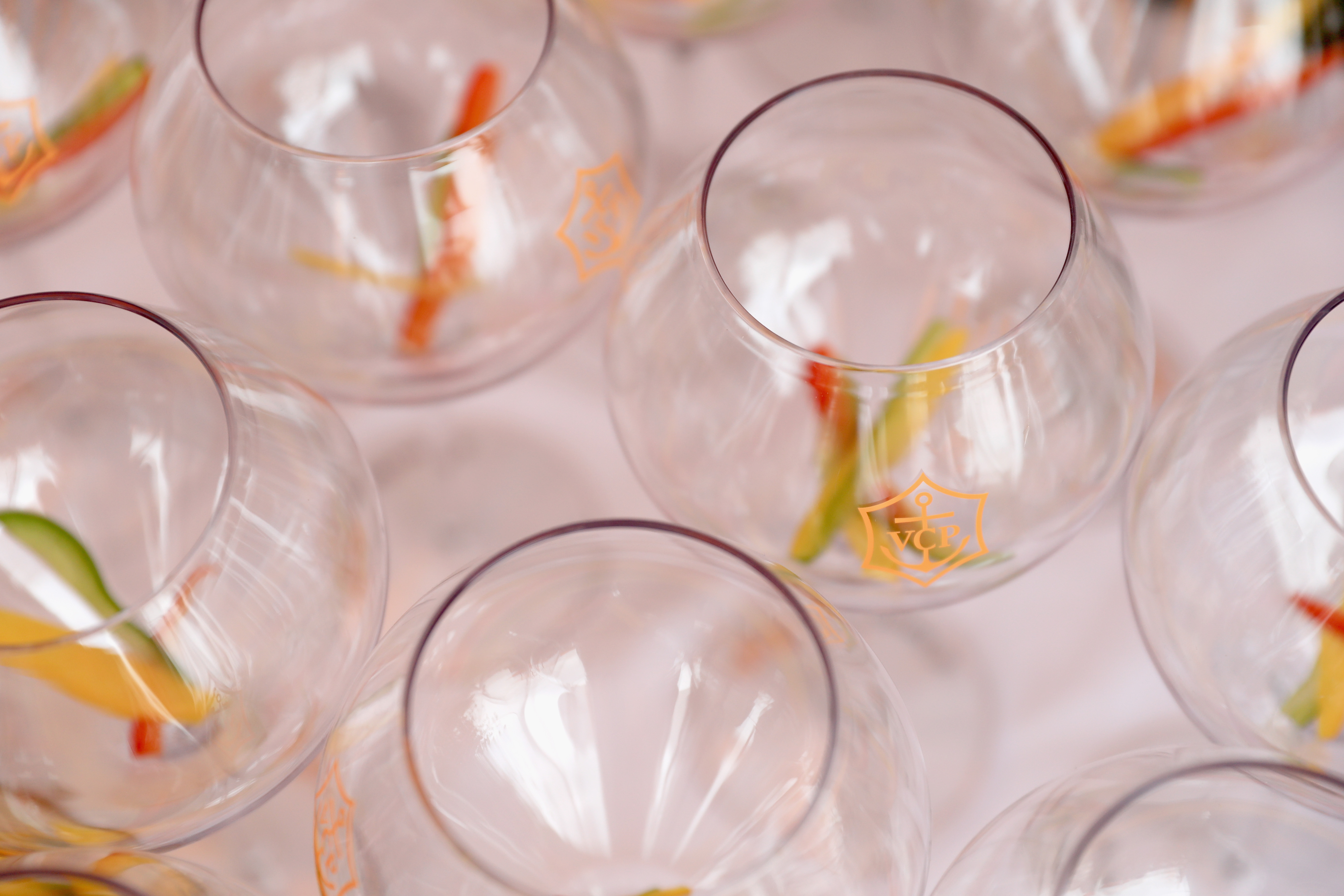 JERSEY CITY, NJ - JUNE 04:  Cocktail glasses on display during the Ninth Annual Veuve Clicquot Polo Classic at Liberty State Park on June 4, 2016 in Jersey City, New Jersey.  (Photo by Neilson Barnard/Getty Images for Veuve Clicquot)